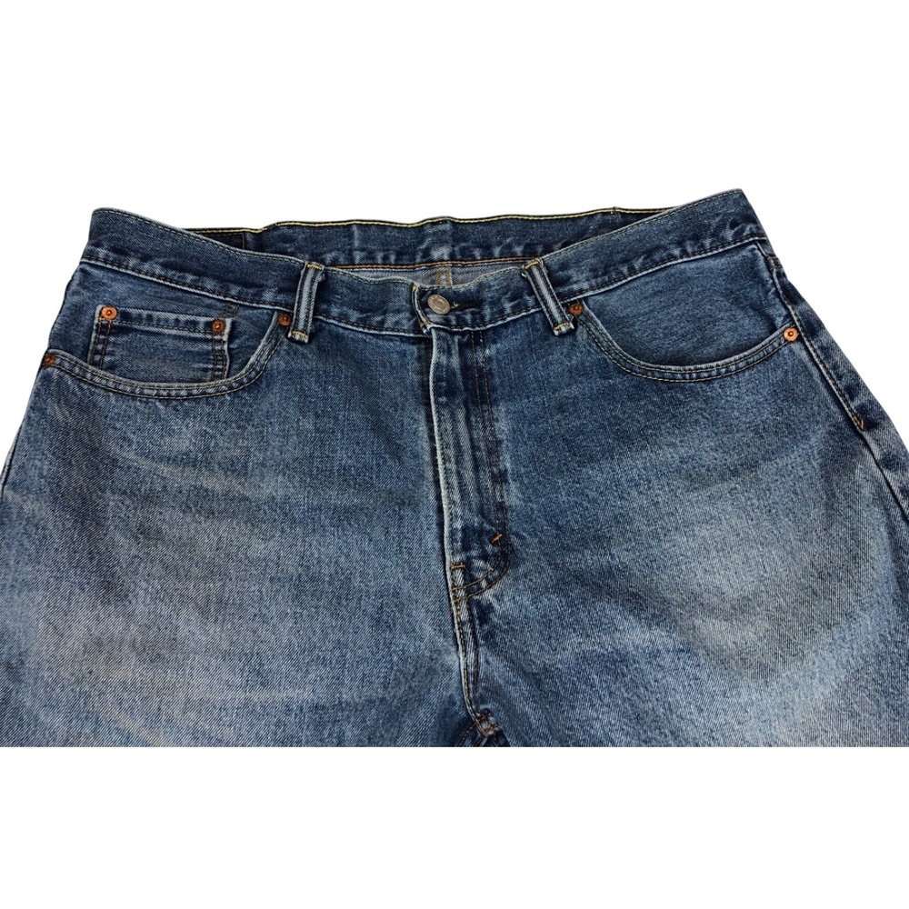Levis 559 Relaxed Straight Jeans Mens 38x30‎ Medium Wash Blue Denim Y2K Rugged - Picture 5 of 11